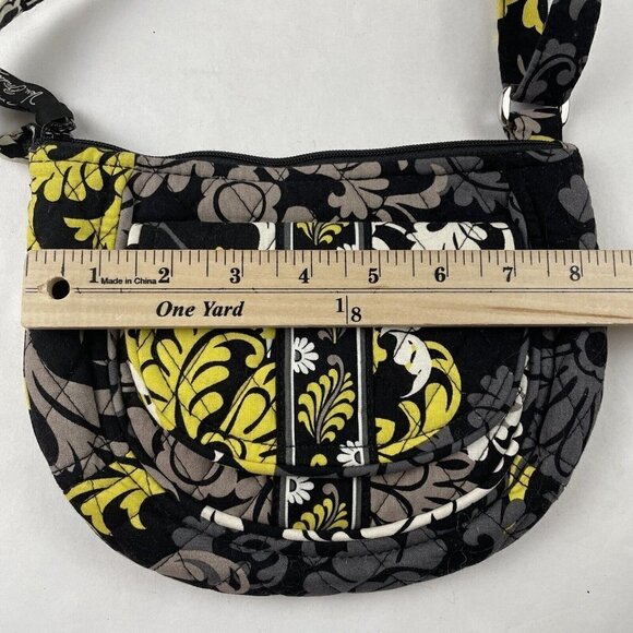 Vera Bradley Crossbody Small Quilt Purse Adjustable Strap Zip Pockets Card Slots - Picture 3 of 12